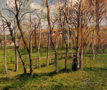 カミーユ・ピサロ Painting - バザンクールの草原 1885年 カミーユ・ピサロ